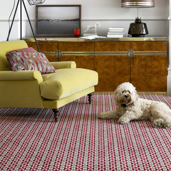 Alternative Flooring, Inspiration, Spring Trends 2024, Quirky Shuttle Peter Striped Patterned Carpet by Margo Selby
