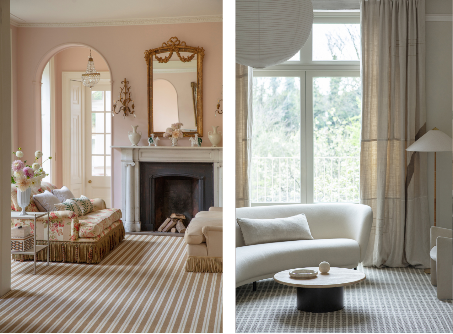 Wool Candy Pinwheel Toffee Carpet, Woosie Check Wonderful Carpet