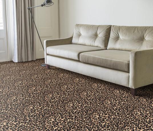 Quirky Leopard Java Carpet 7125 in Living Room