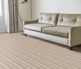 Wool Blocstripe Canvas Olive Bloc Carpet 1855 in Living Room thumb