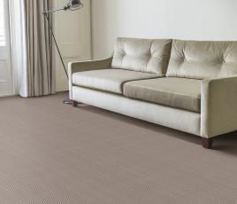 Wool Pinstripe Sable Olive Pin Carpet 1860 in Living Room thumb