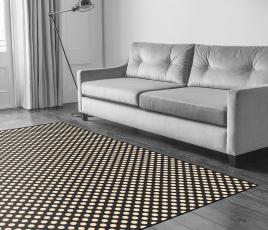 Quirky Spotty Black Carpet 7140 in Living Room thumb
