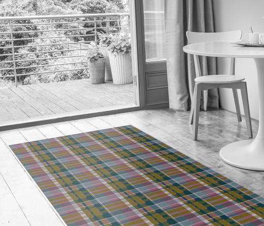 Quirky Tartan Gallant Weaver 7160 in Living Room (Make Me A Rug)