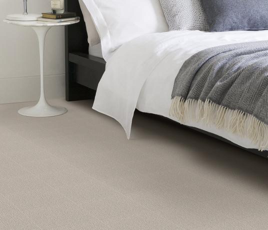 Wool Rib Ash Carpet 1837 in Bedroom