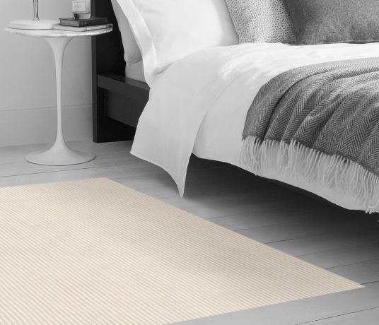 Plush Stripe White Jasper Carpet 8212 as a rug (Make Me A Rug)