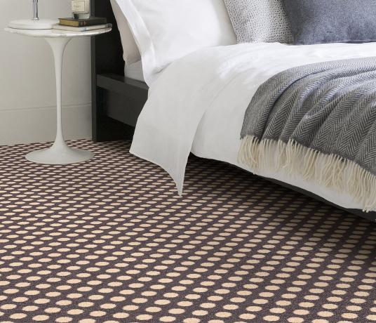 Quirky Spotty Grey Patterned Carpet 7143 in Bedroom