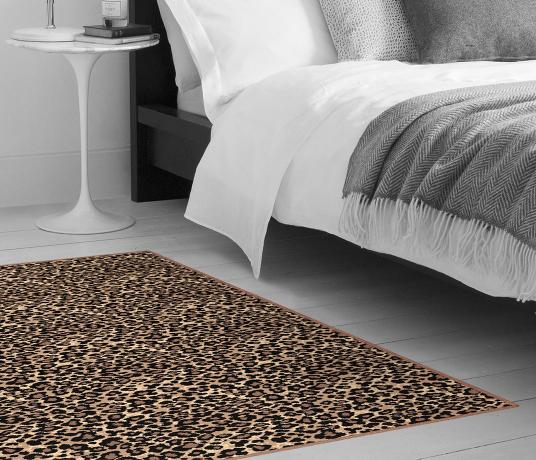 Quirky Leopard Java Carpet 7125 as a rug (Make Me A Rug)
