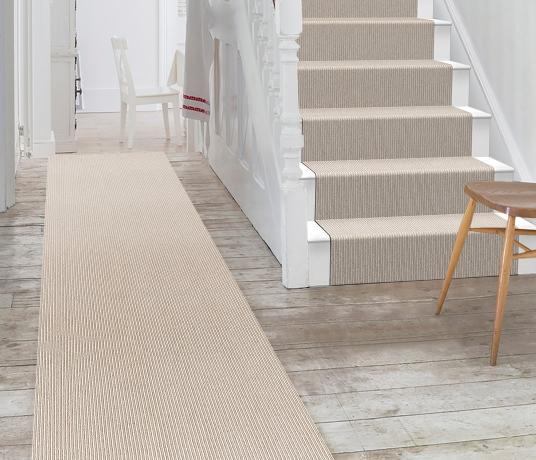 Wool Pinstripe Bone Olive Pin Carpet 1861 Stair Runner