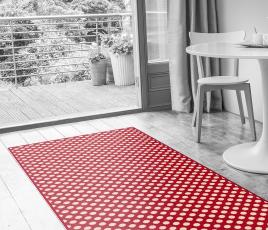 Quirky Spotty Red Carpet 7144 in Living Room (Make Me A Rug) thumb