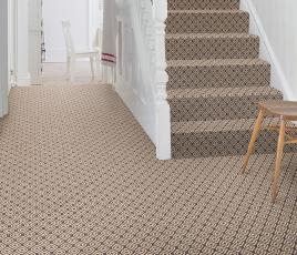 Quirky Geo Grey Carpet 7133 on Stairs thumb