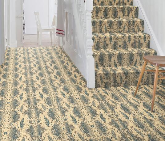 Quirky Snake Boa Carpet 7129 on Stairs