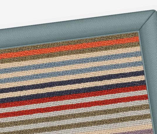 Margo Selby Westbrook Striped Runner 1 rug corner