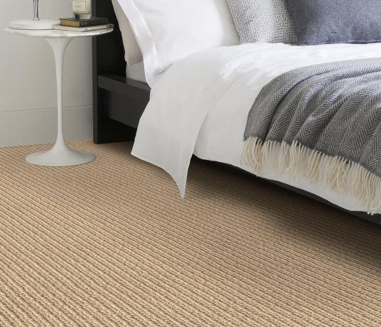 Wool Chunky Knit Cable Carpet 1744 in Bedroom