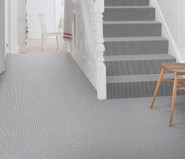 Wool Pinstripe Moon Mineral Pin Carpet 1863 on Stairs thumb