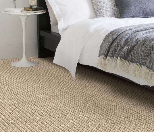 Wool Chunky Knit Bobble Carpet 1743 in Bedroom