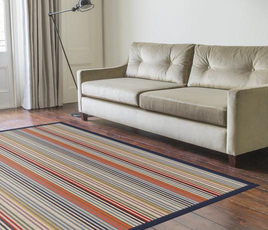 Margo Selby Westbrook Striped Rug 2 in Living Room