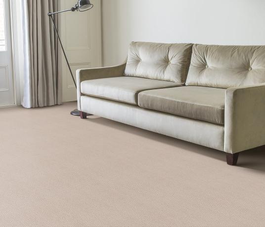 Wool Pinstripe Bone Olive Pin Carpet 1861 in Living Room
