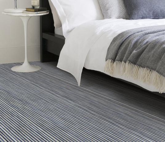 Wool Iconic Stripe Simone Carpet 1540 in Bedroom