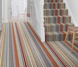 Margo Selby Stripe Frolic Westbrook Carpet 1921 on Stairs thumb