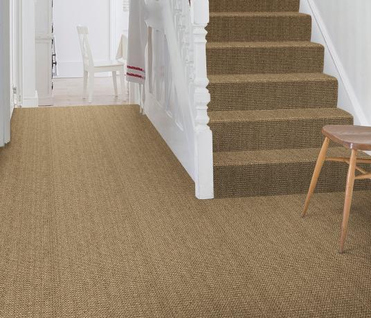 No Bother Sisal Bouclé Norleywood Carpet 1403 on Stairs