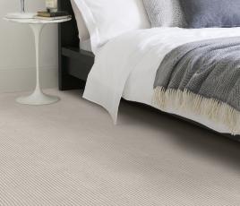 Plush Stripe Pearl Carpet 8214 in Bedroom thumb