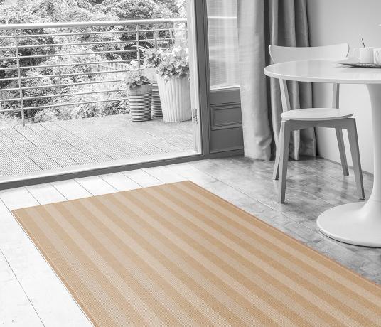 Wool Blocstripe Ochre String Bloc Runner 1856r in Living Room (Make Me A Rug)