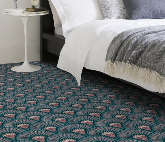 Quirky Divine Savages Deco Blush Carpet 7150 in Bedroom