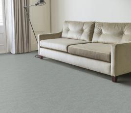 Plush Velvet Aquamarine Carpet 8207 in Living Room thumb