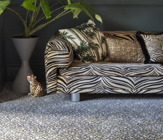 Quirky Leopard Snow Carpet 7126 lifestyle