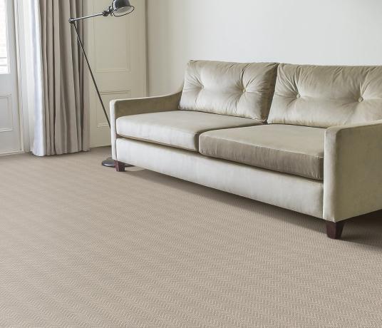 Wool Iconic Chevron Forth Carpet 1536 in Living Room
