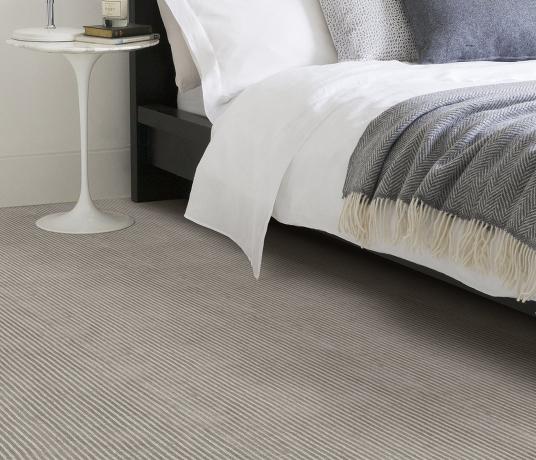 Plush Stripe Sapphire Carpet 8213 in Bedroom