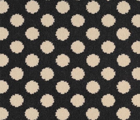 Quirky Spotty Black Carpet 7140 Swatch