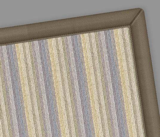 Kato Striped Wool Rug rug corner