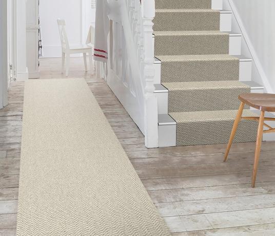 Wool Hygge Fika Kaffe Carpet 1593 Stair Runner
