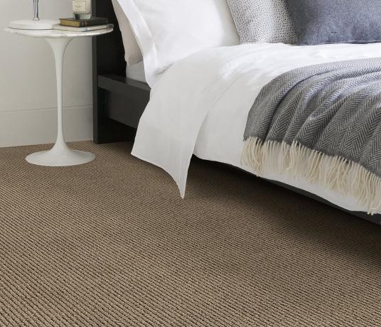 Wool Pebble Portloe Carpet 1806 in Bedroom