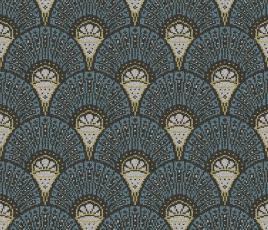 Quirky Deco Teal Runner by Divine Savages 7097 Swatch thumb