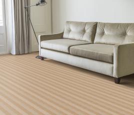 Wool Blocstripe Ochre String Bloc Carpet 1856 in Living Room thumb