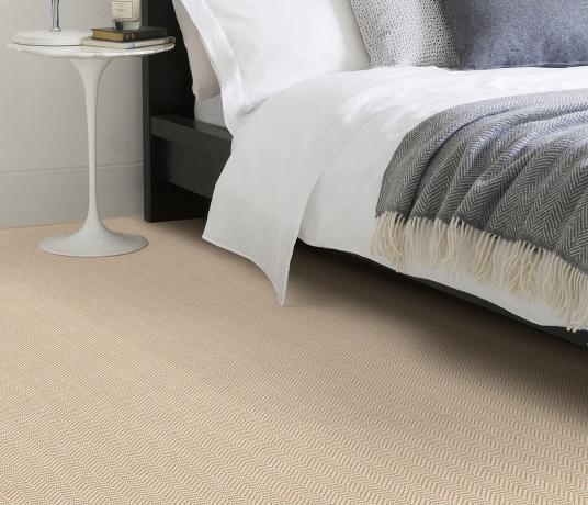 Wool Iconic Herringbone Newman Carpet 1552 in Bedroom