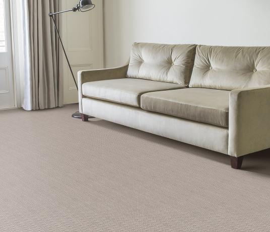 Wool Iconic Herringbone Heston Carpet 1553 in Living Room