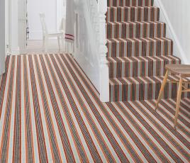 Margo Selby Stripe Frolic Pegwell Carpet 1922 on Stairs thumb