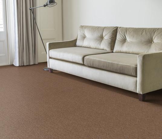 Anywhere Herringbone Copper Carpet 8041 in Living Room