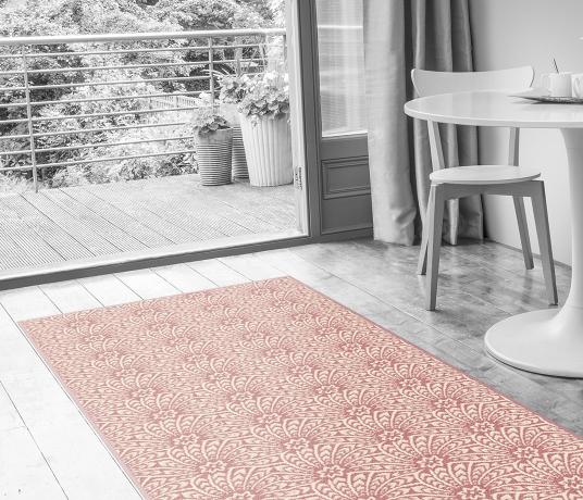 Quirky B Liberty Fabrics Capello Shell Coral Carpet 7502 in Living Room (Make Me A Rug)