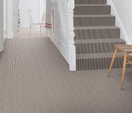 Wool Pinstripe Sable Bone Pin Carpet 1862 on Stairs thumb