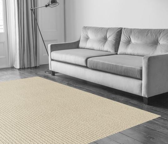 Wool Chunky Knit Purl Carpet 1742 in Living Room