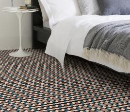 Quirky Margo Selby Ribbon Black Carpet 7218 in Bedroom thumb