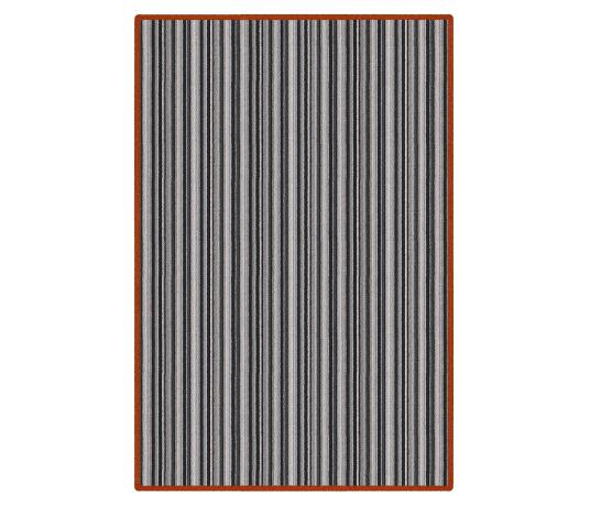 Pippa Striped Wool Rug from above