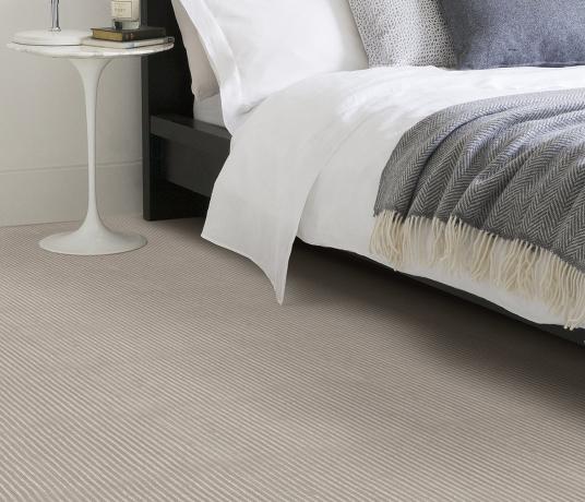 Plush Stripe Moonstone Carpet 8216 in Bedroom
