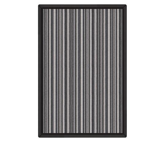 Merlin Striped Wool Rug from above