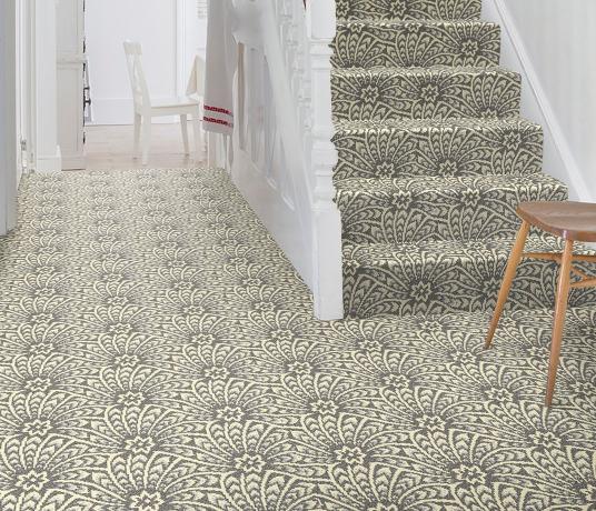 Quirky B Liberty Fabrics Capello Shell Mist Carpet 7500 on Stairs