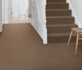 Anywhere Herringbone Copper Carpet 8041 on Stairs thumb